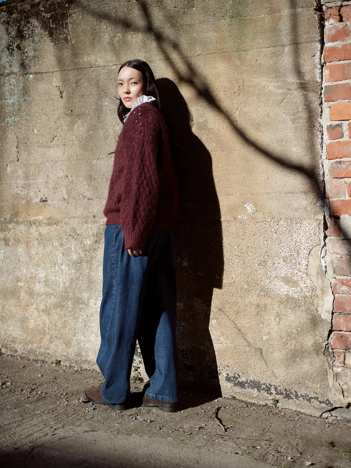 Tukubook Nordic Knits Lazybones sweater strikkekit 4ply mohair