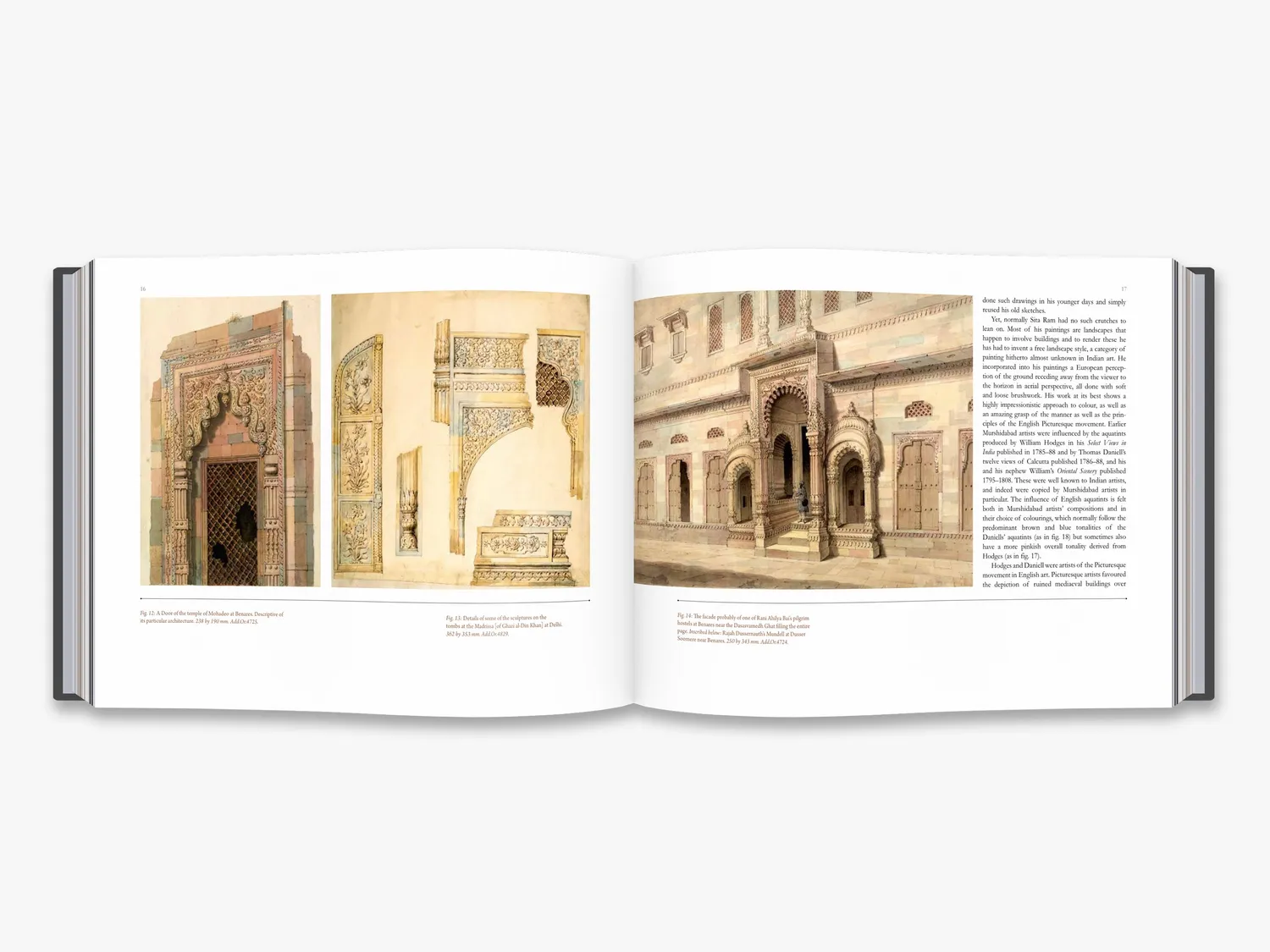 Thames & Hudson Sita Ram's Painted Views of India bog