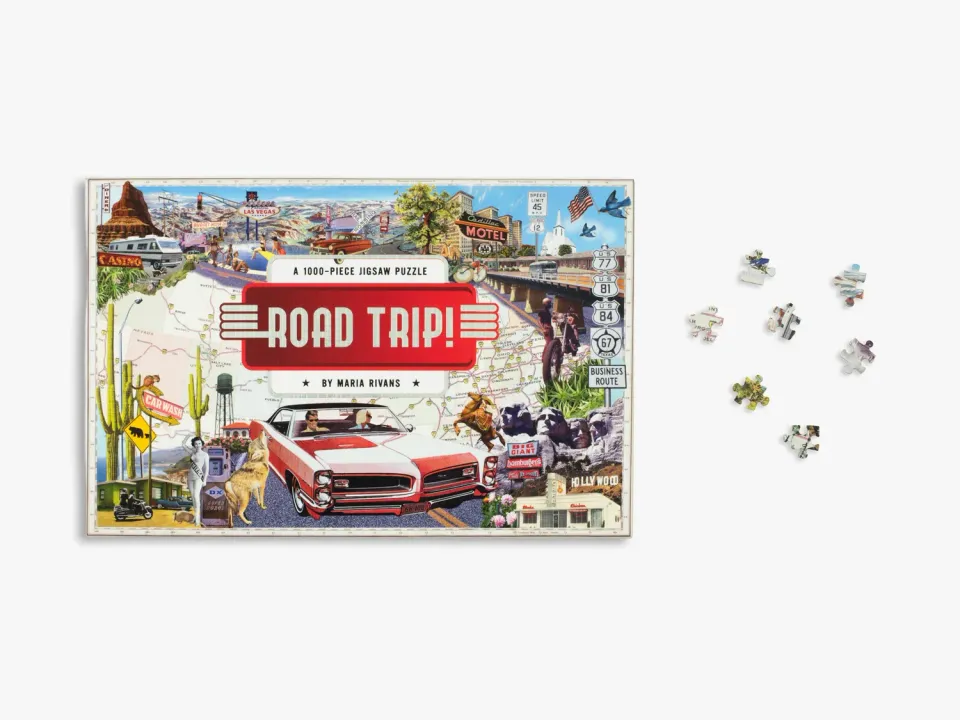 Thames & Hudson Road Trip puslespil USA-collage