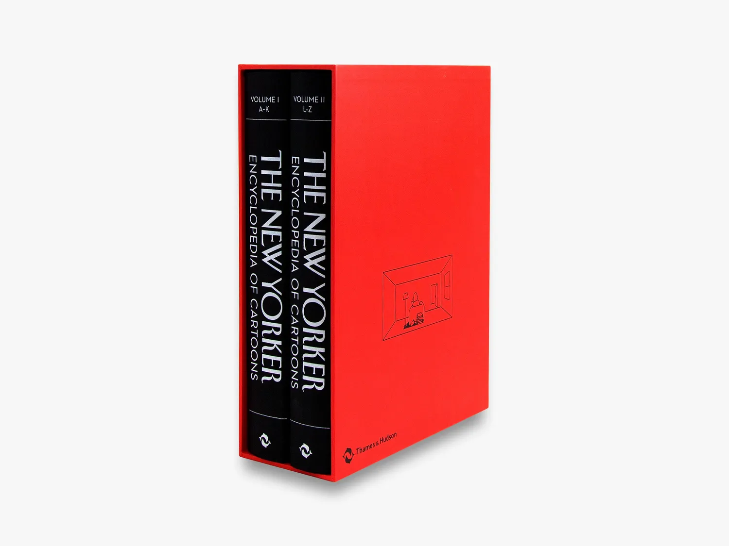 Thames & Hudson New Yorker Cartoons bog 2 bind kassette