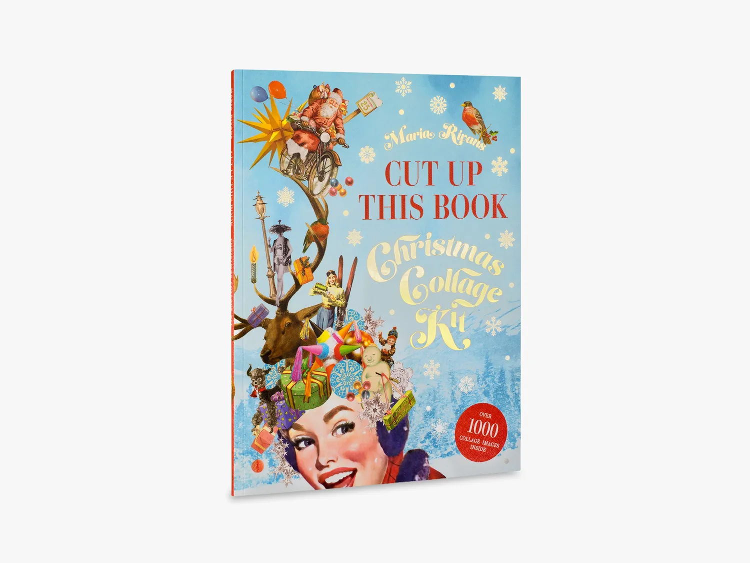 Thames & Hudson Cut Up This Book Christmas Collage Kit