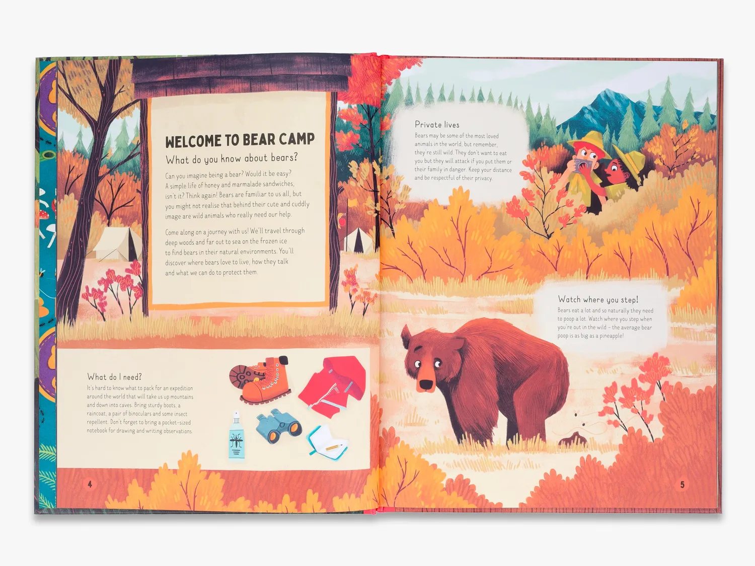 Thames & Hudson Go Wild Do bears poop in the woods? børnebog illustreret
