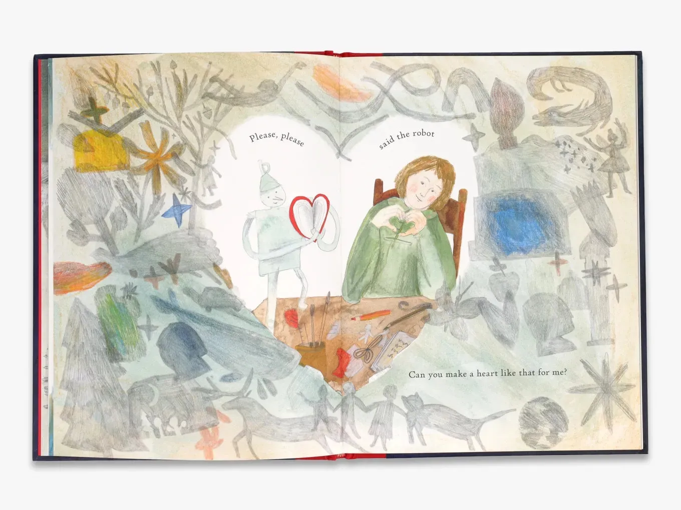 Thames & Hudson The Girl and the Robot Heart billedbog julehistorie