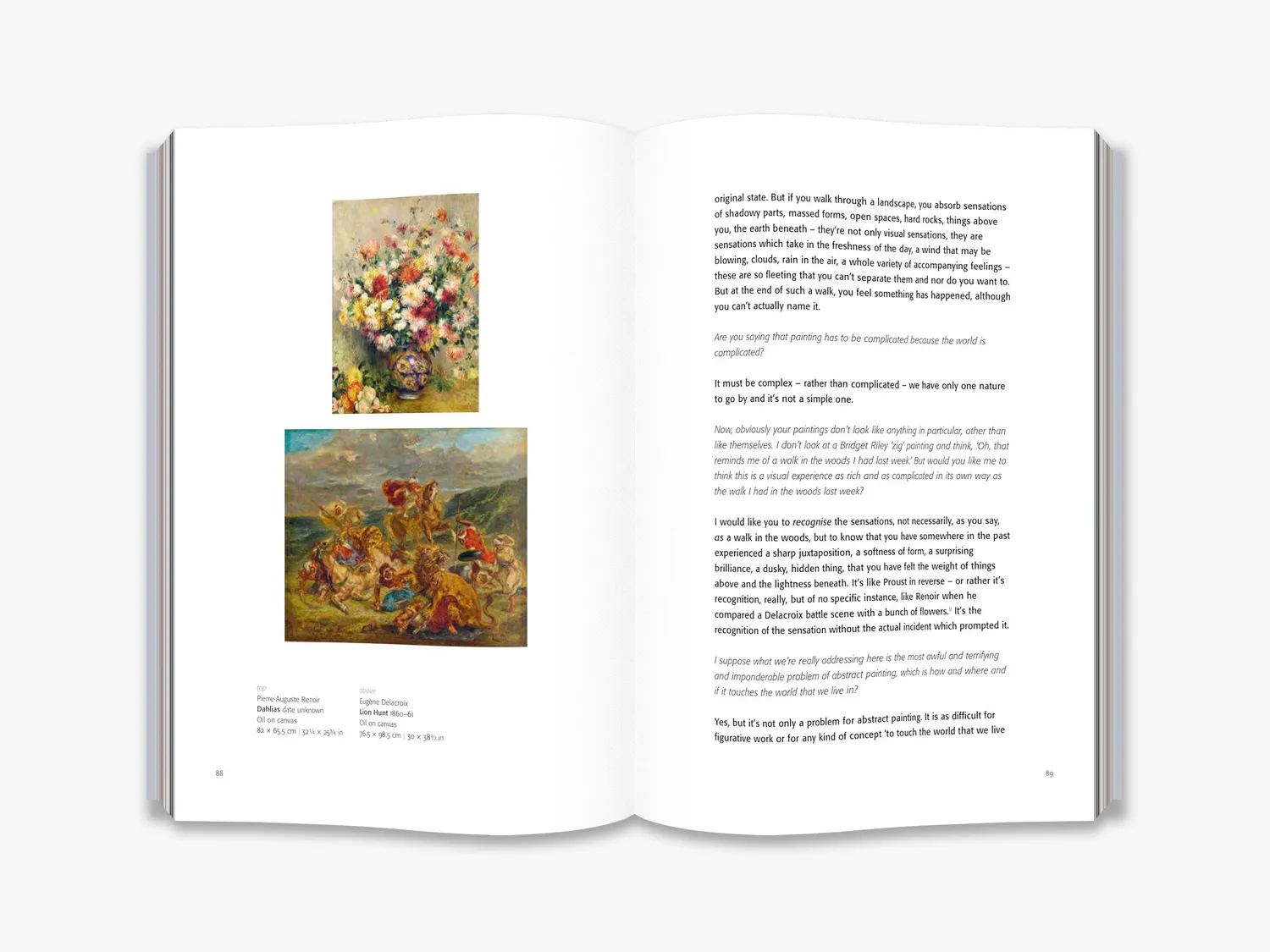 Thames & Hudson Bridget Riley Dialogues bog samtaler