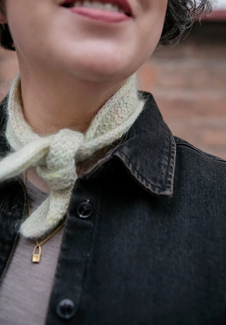 Laine Nara Scarf strikkeopskrift PDF engelsk lille