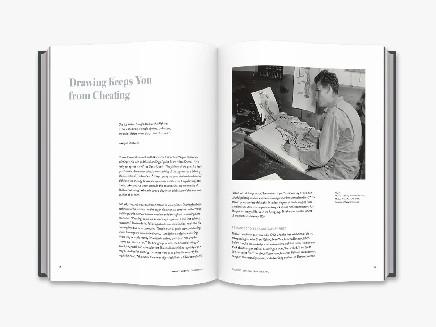 Thames & Hudson Wayne Thiebaud kunstbog tegninger