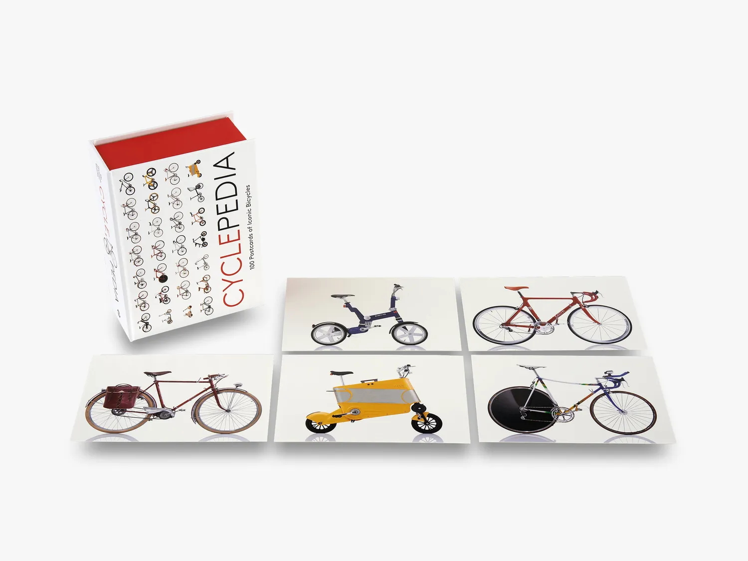 Thames & Hudson Cyclepedia 100 Postcards postkortæske cykler
