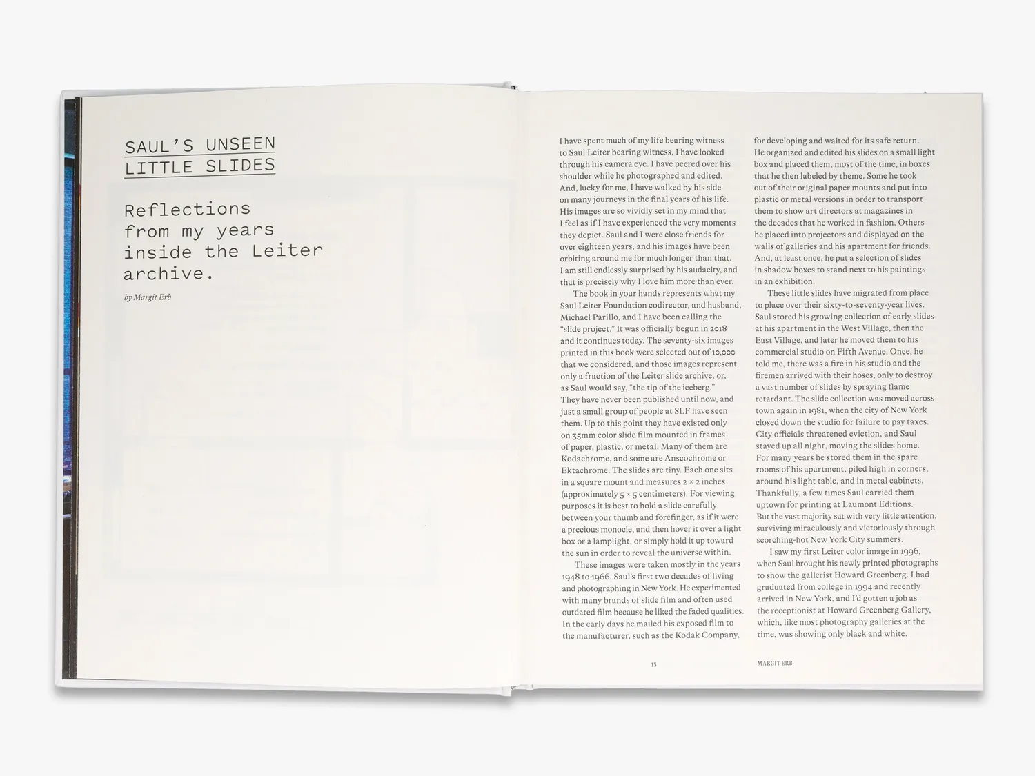 Thames & Hudson The Unseen Saul Leiter fotobog