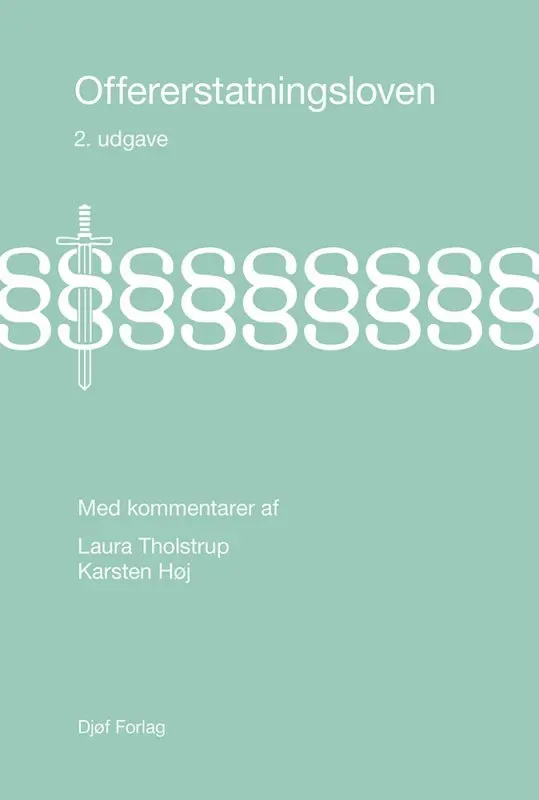 Nyt Juridisk Forlag Offererstatningsloven fagbog papirbog med kommentarer