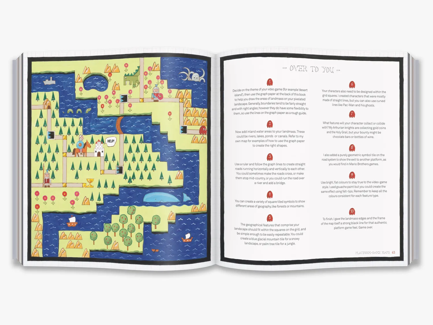 Thames & Hudson Hand-Drawn Maps bog med skabeloner