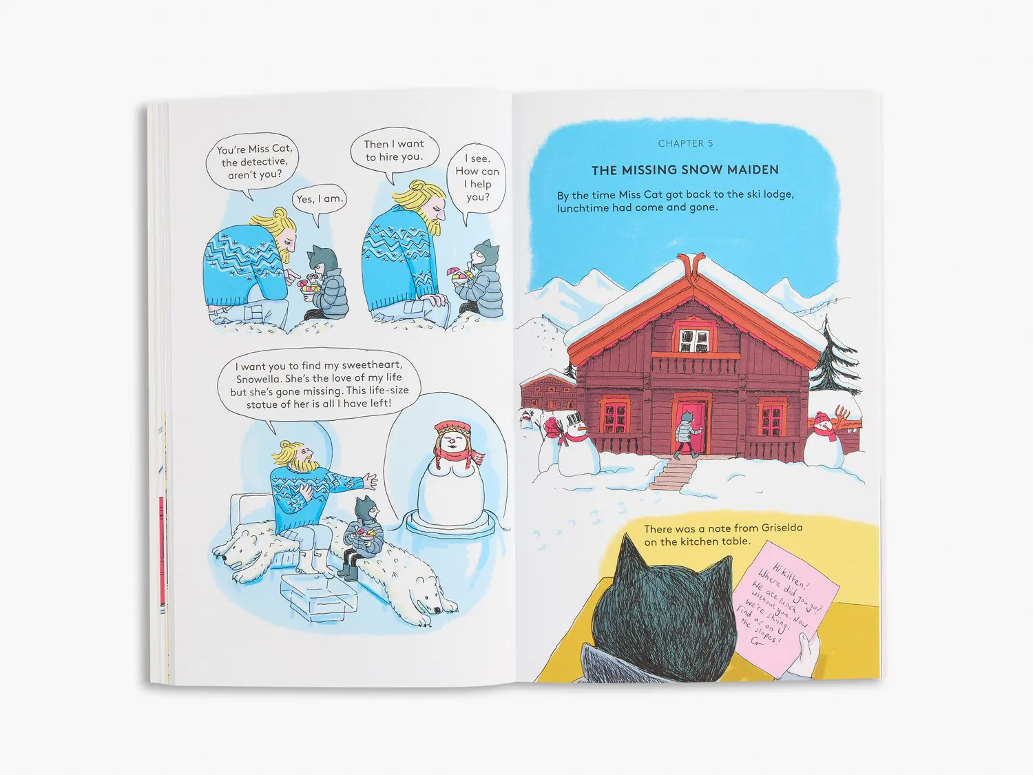 Thames & Hudson Miss Cat Melting Snow billedbog krimi