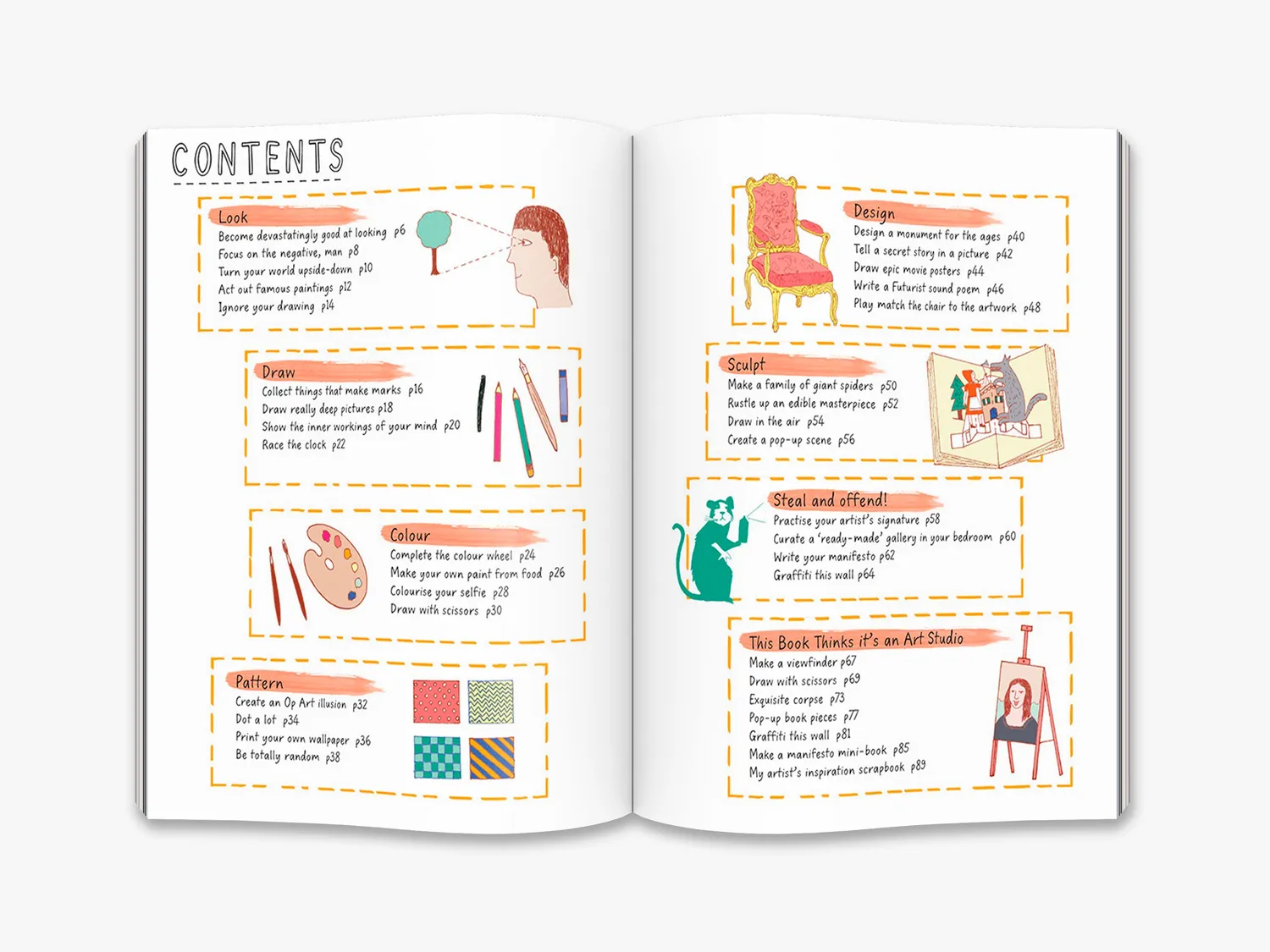 Thames & Hudson This Book Thinks Artist aktivitetsbog