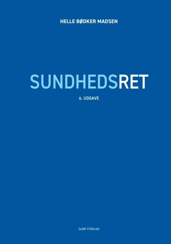 Nyt Juridisk Forlag Sundhedsret papirbog patientrettigheder