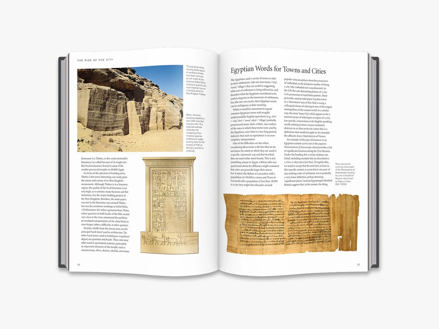 Thames & Hudson The Complete Cities of Ancient Egypt bog illustreret