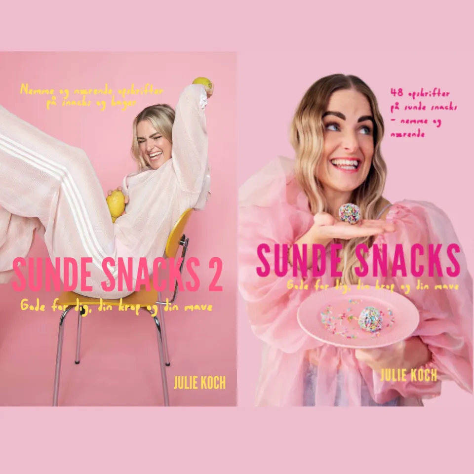 Julie Koch Sunde Snacks 1 og 2 bogpakke 2 kogebøger