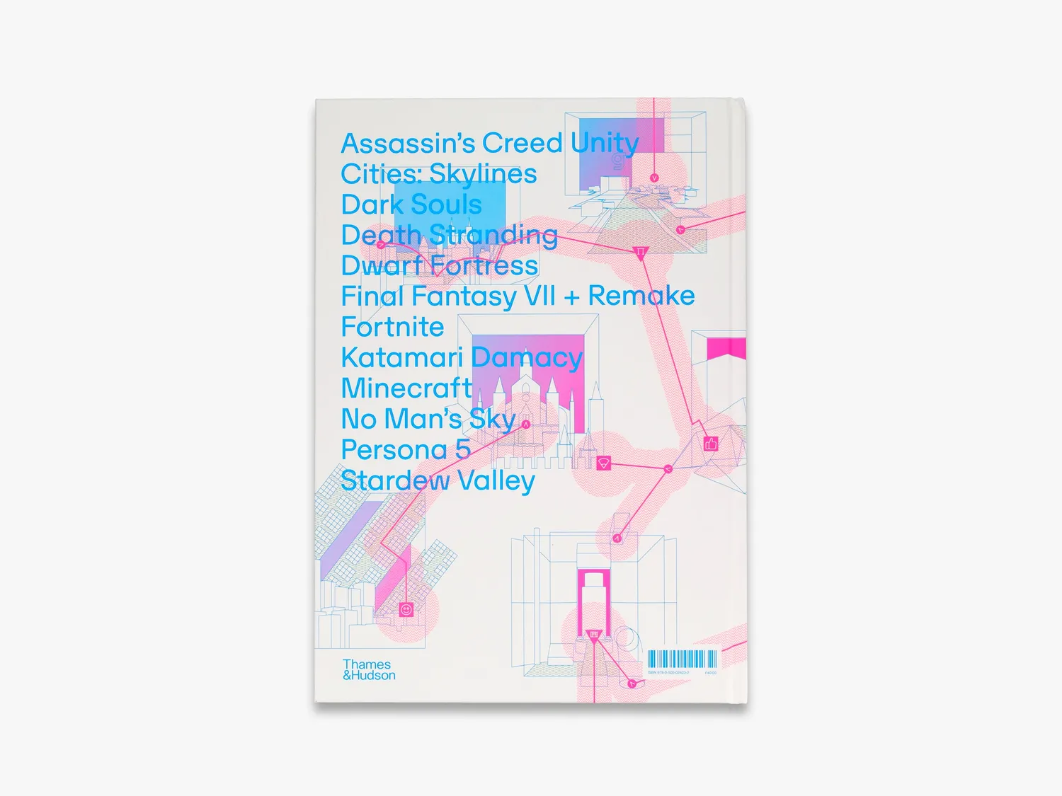 Thames & Hudson Videogame Atlas illustreret bog neonlys