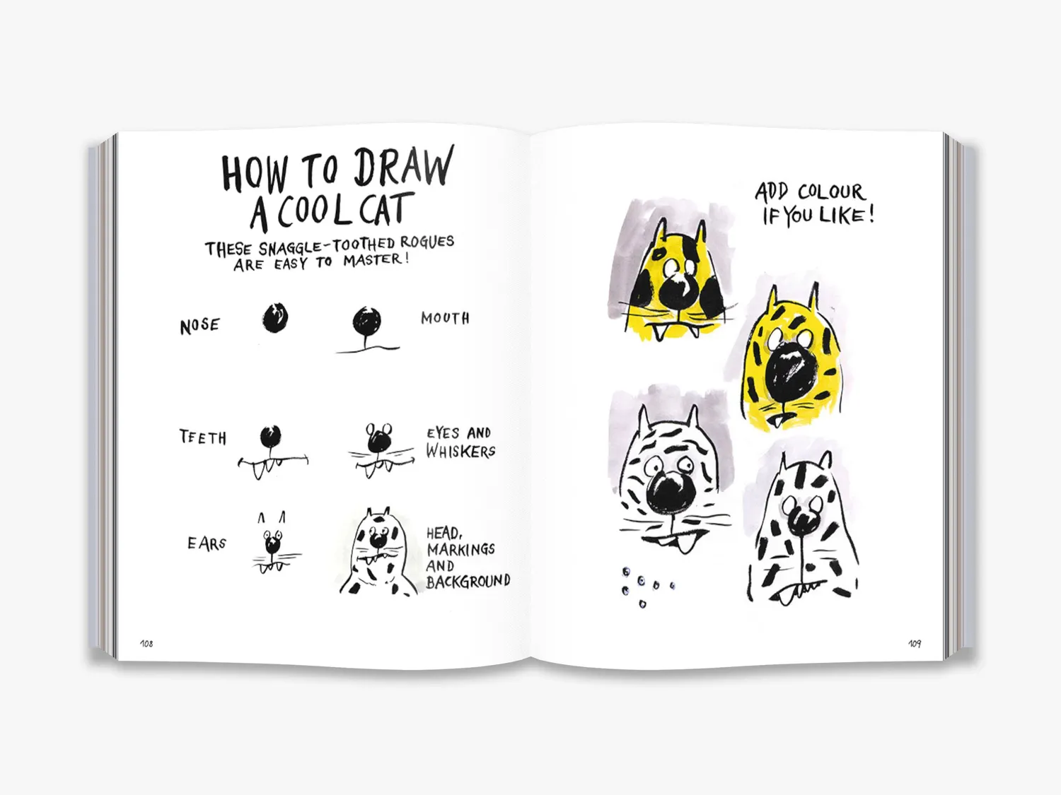 Thames & Hudson I Can Draw tegnebog med cartoons