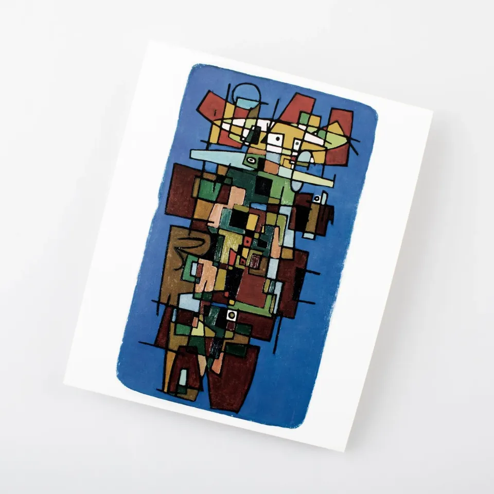 Museum Jorn Asger Jorn Årstiderne II postkort 1941-motiv