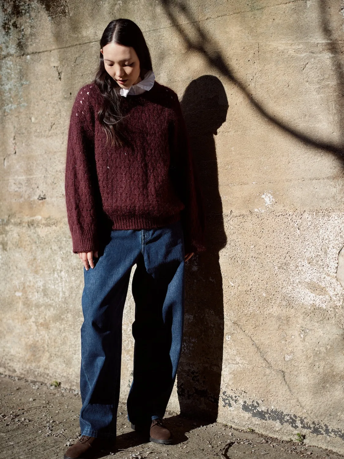 Tukubook Nordic Knits Lazybones sweater strikkekit 4ply mohair