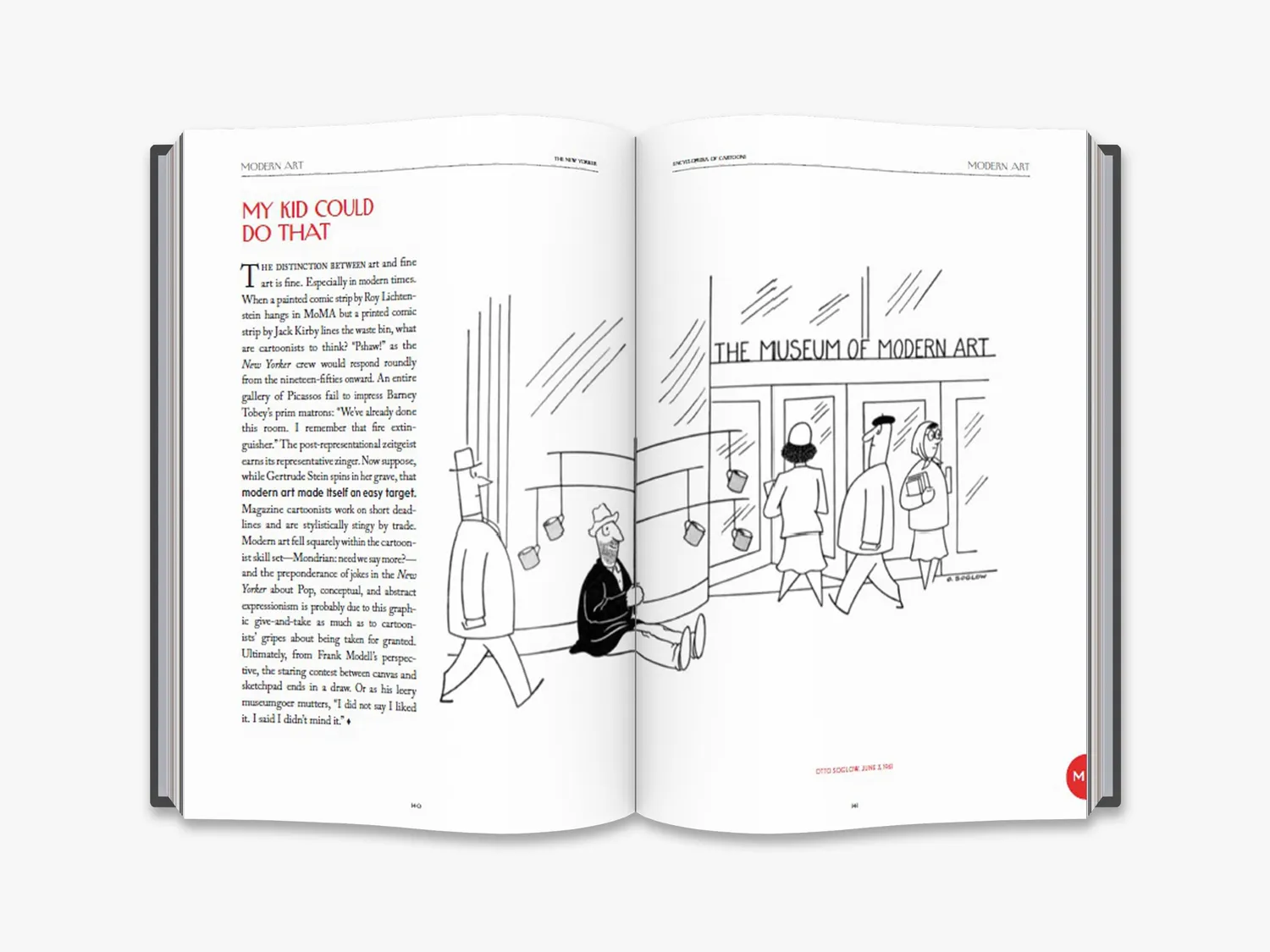 Thames & Hudson New Yorker Cartoons bog 2 bind kassette