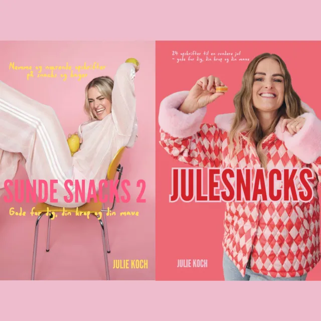 Julie Koch Sunde Snacks 2 og Julesnacks bogpakke 2 bøger