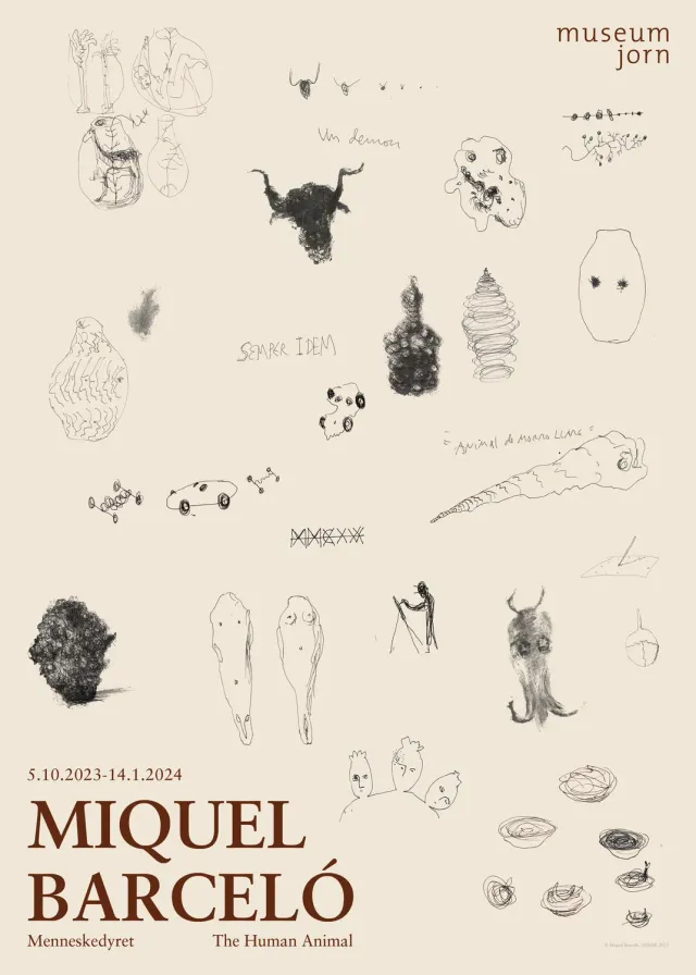 Museum Jorn Miquel Barceló plakat 50x70 cm udstillingsplakat