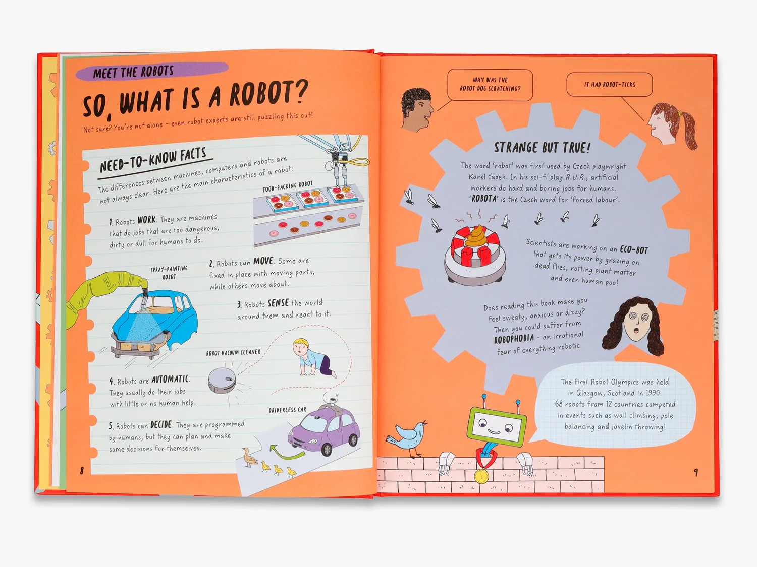 Brainiacs Book of Robots and AI læsebog – robotter