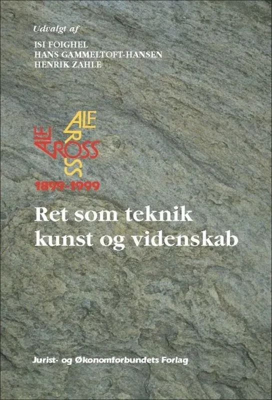 Nyt Juridisk Forlag Alf Ross 1899-1999 papirbog retsfilosofi