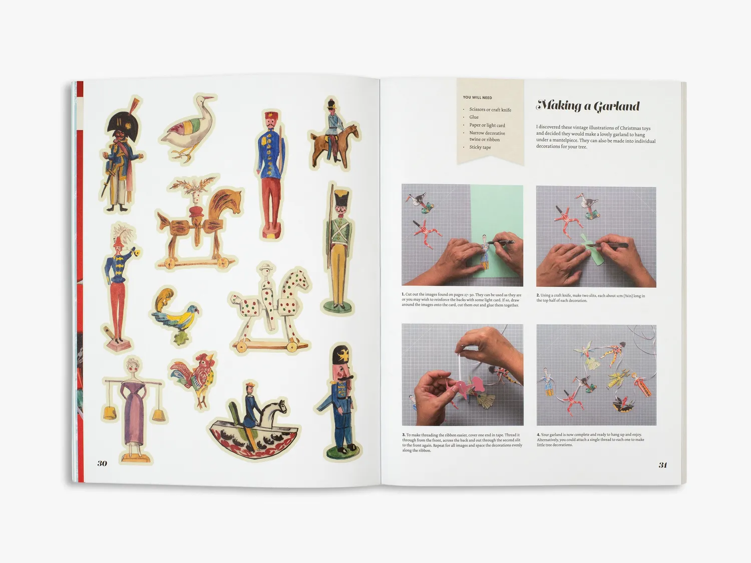 Thames & Hudson Cut Up This Book Christmas Collage Kit