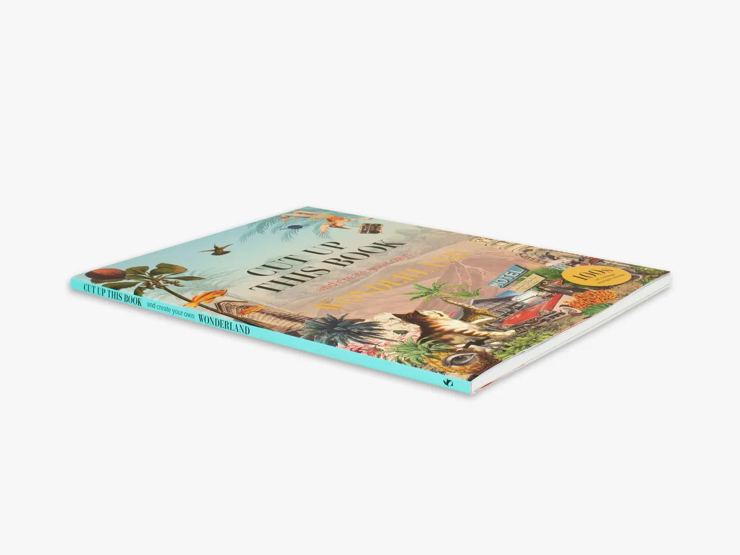 Thames & Hudson Cut Up This Book Wonderland aktivitetsbog collage