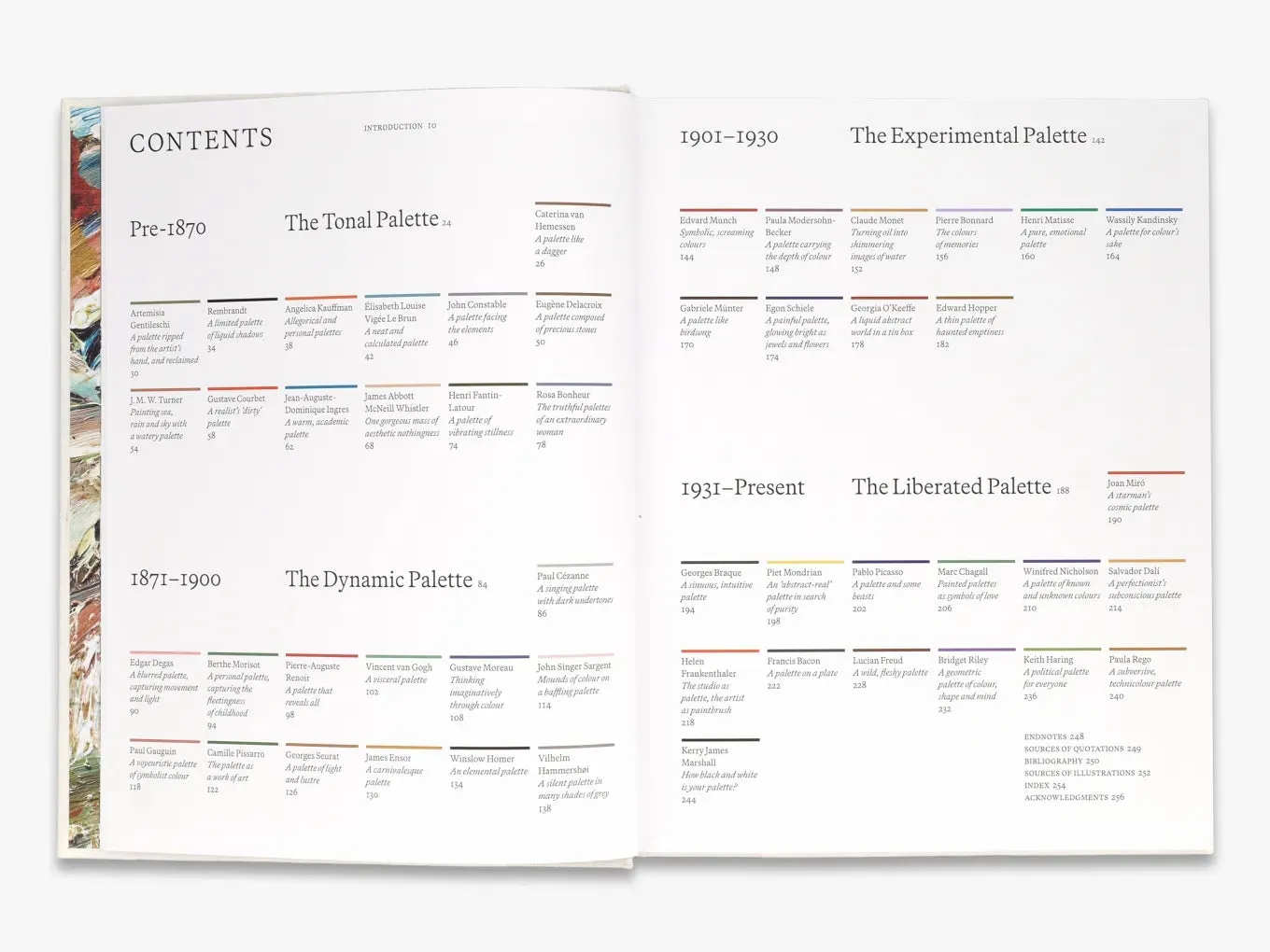 Thames & Hudson The Artist's Palette bog om farver illustreret