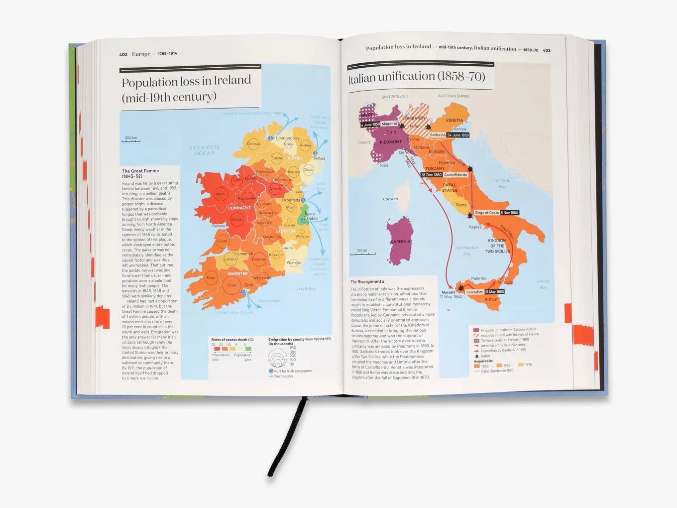 Thames & Hudson A History of the World in 500 Maps fagbog kort