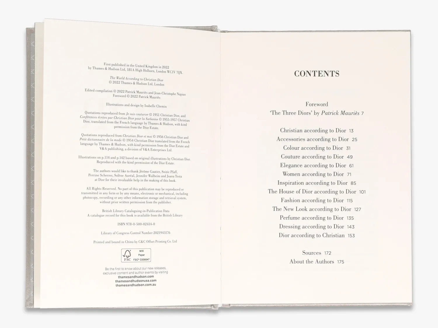 Thames & Hudson The World According to Christian Dior modebog