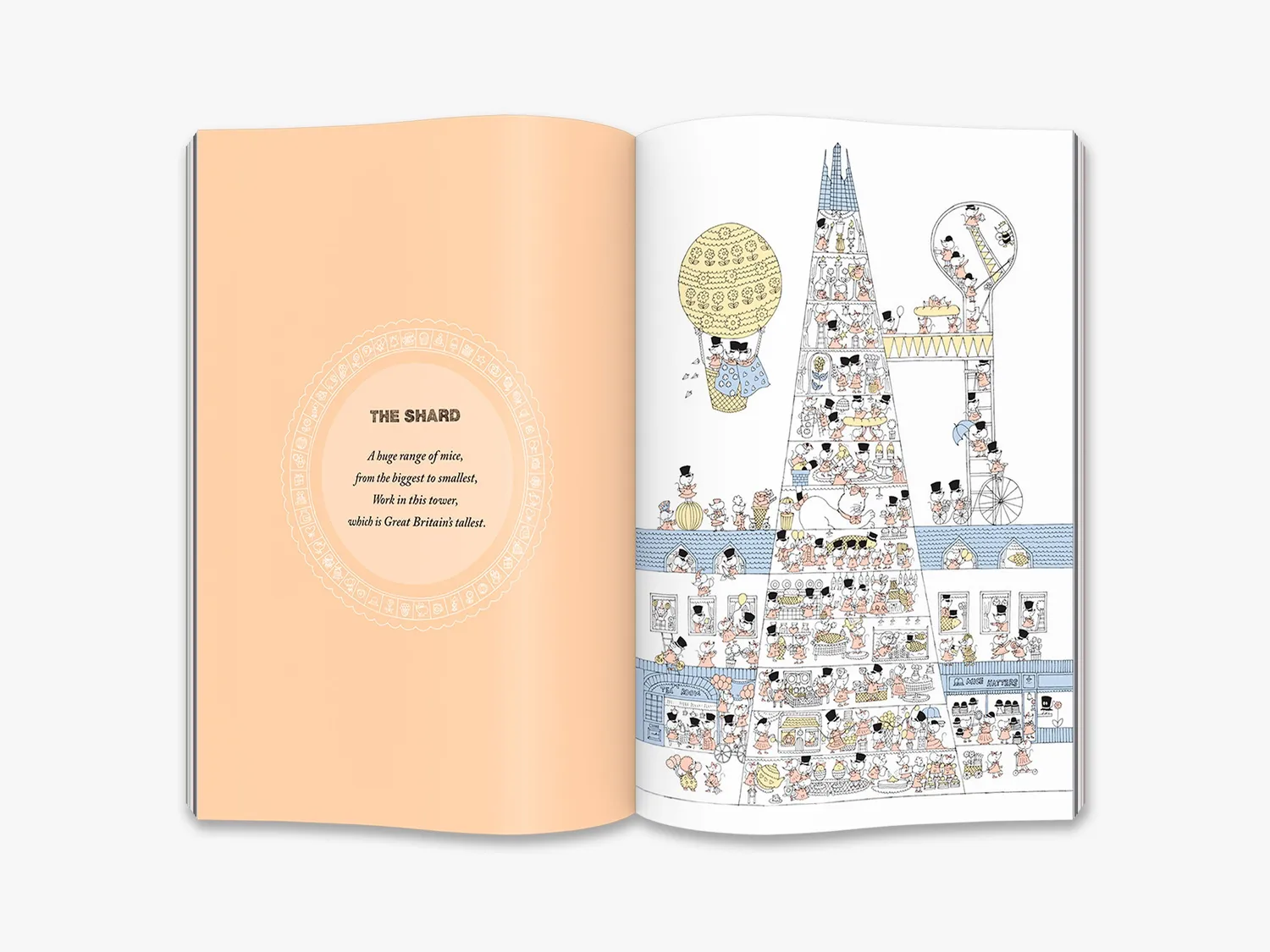 Thames & Hudson Mice in the City London billedbog illustreret