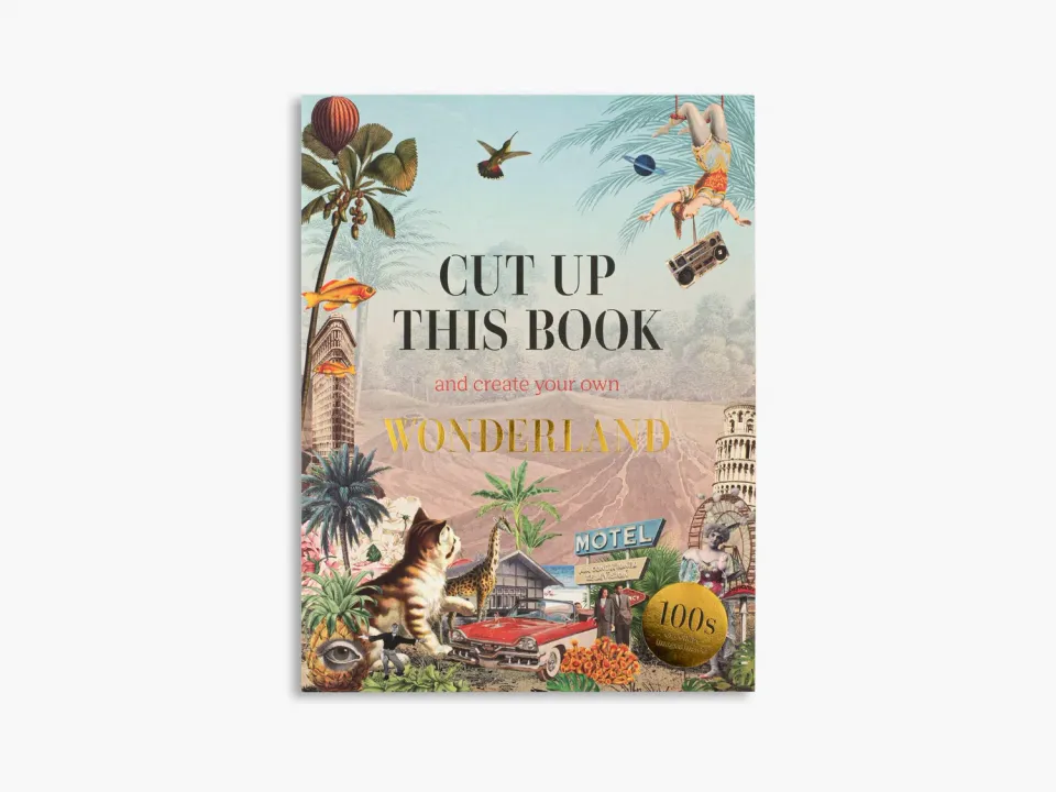 Thames & Hudson Cut Up This Book Wonderland aktivitetsbog collage