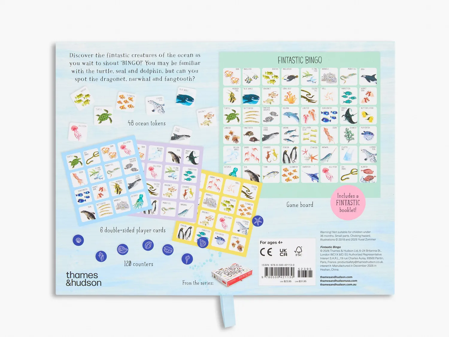 Thames & Hudson Fintastic Bingo spil havdyr æske