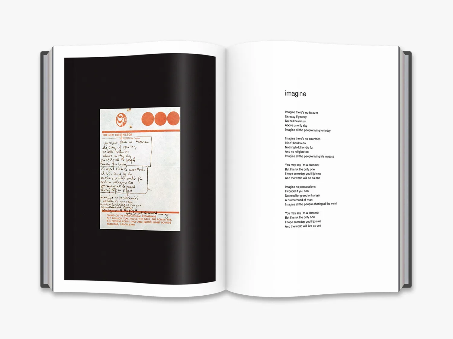 Thames & Hudson Imagine John Yoko bog collectors edition print