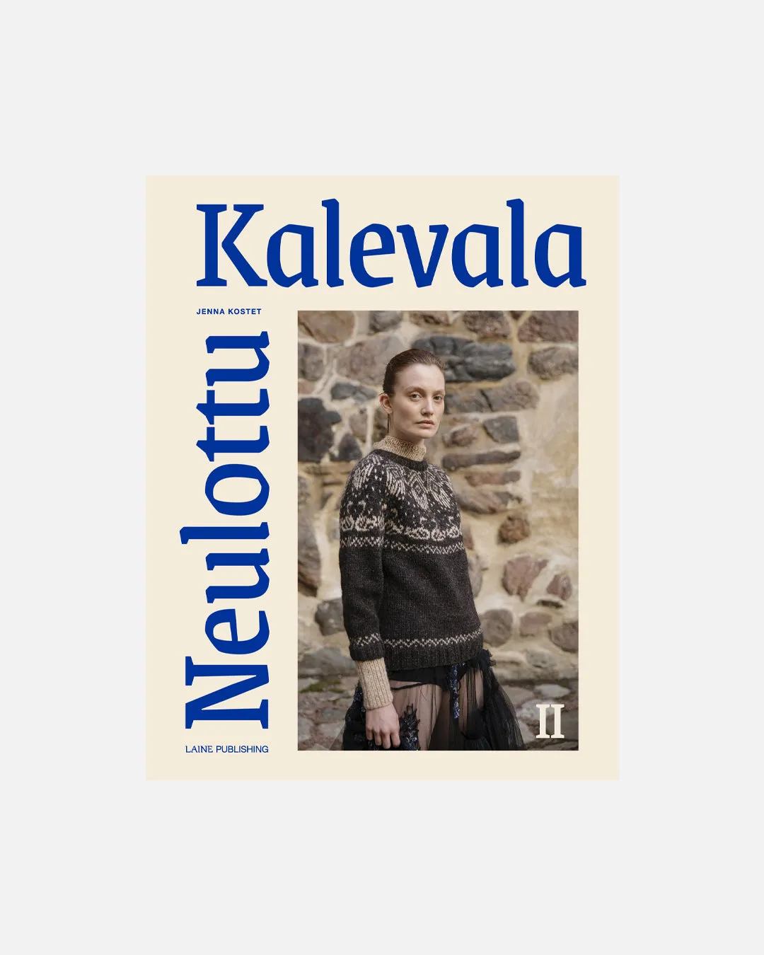 Laine Knitted Kalevala II strikkebog hardcover engelsk farvestrik