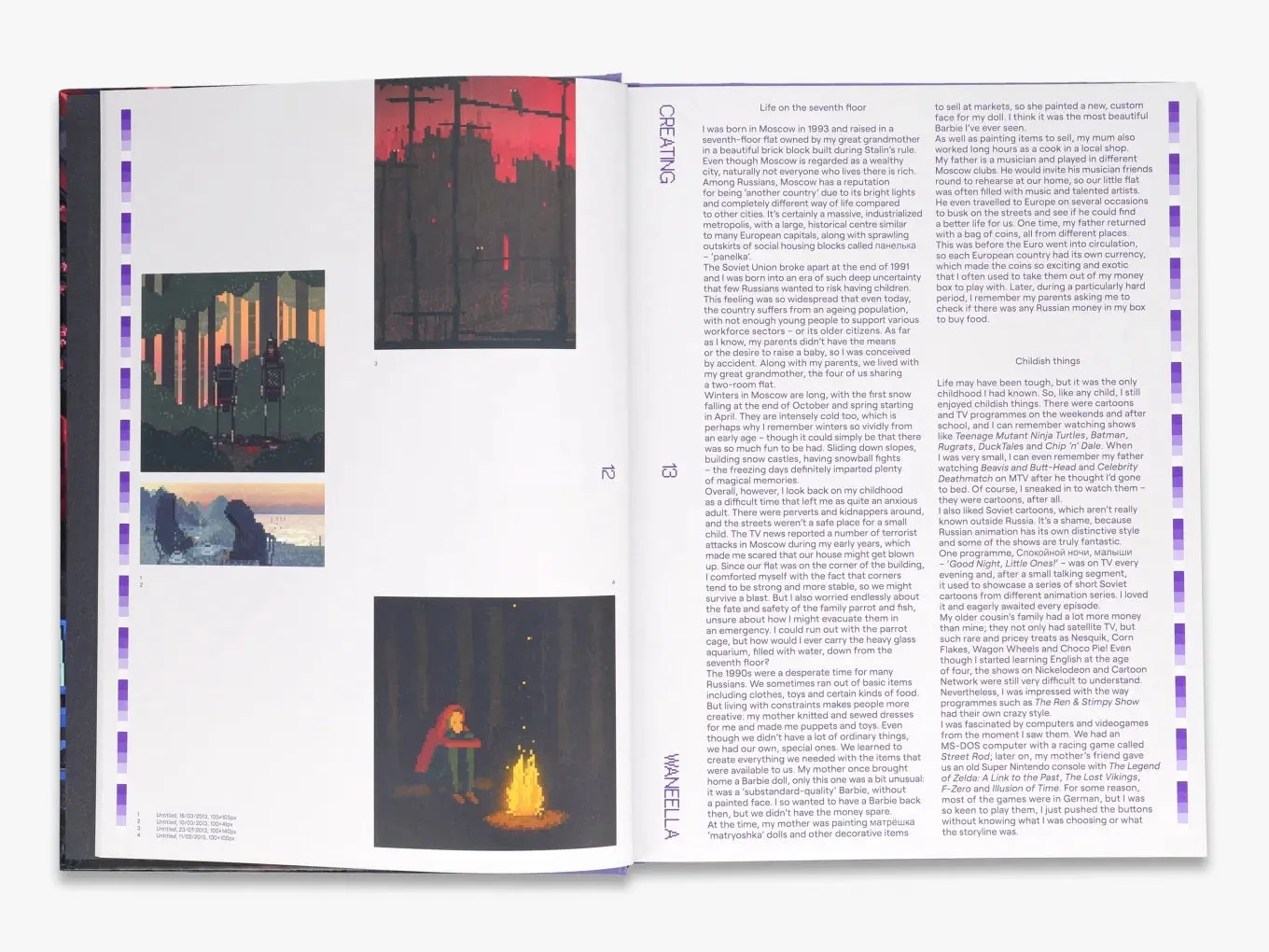 Thames & Hudson Waneella fagbog illustreret pixelkunst