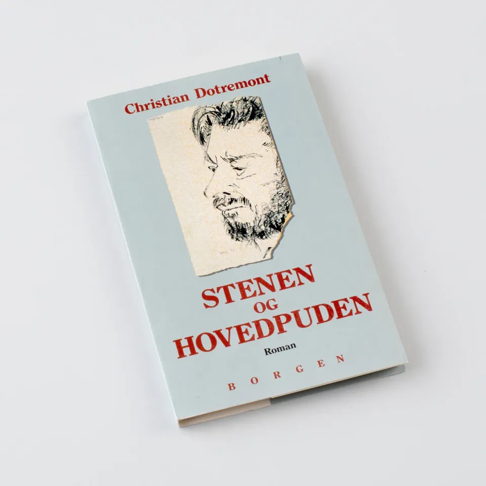 Museum Jorn Stenen og hovedpuden roman 180 sider