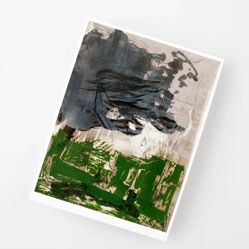 Museum Jorn Per Kirkeby postkort no. 7 farveradering