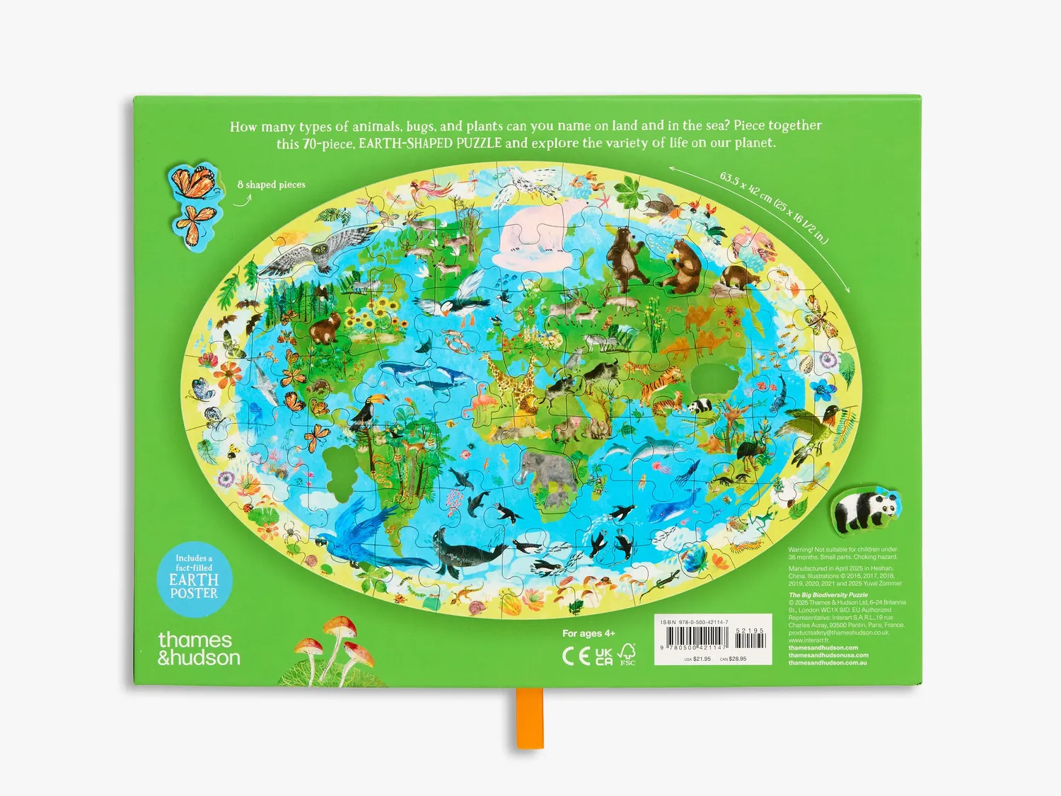 Thames & Hudson Big Biodiversity puslespil Yuval Zommer
