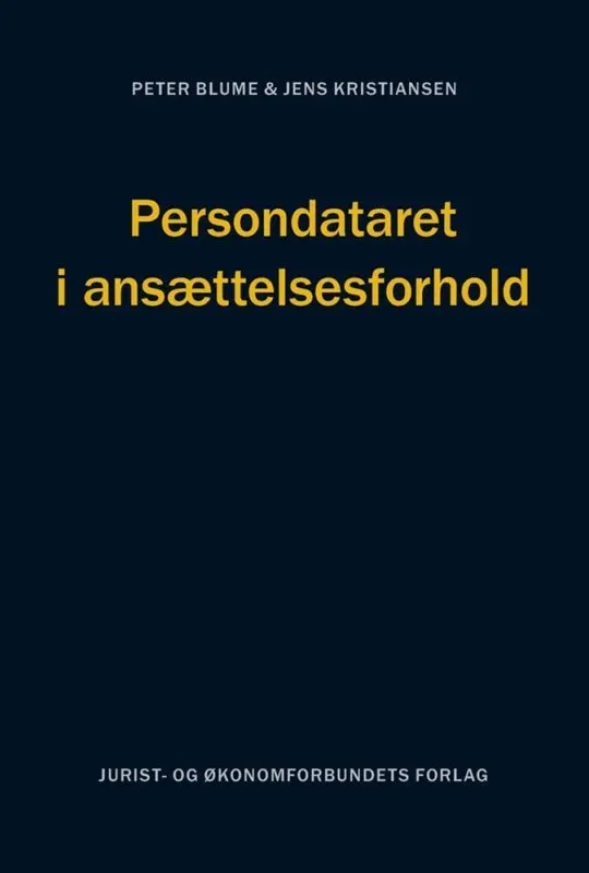 Nyt Juridisk Forlag Persondataret i ansættelsesforhold fagbog papirbog