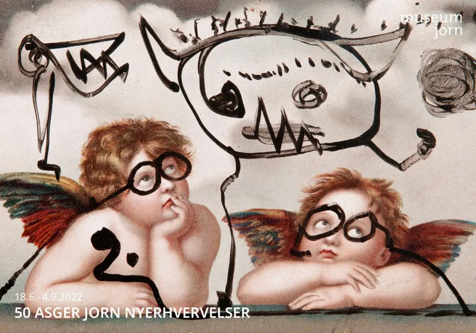 Museum Jorn 50 Asger Jorn nyerhvervelser plakat 100x70 cm