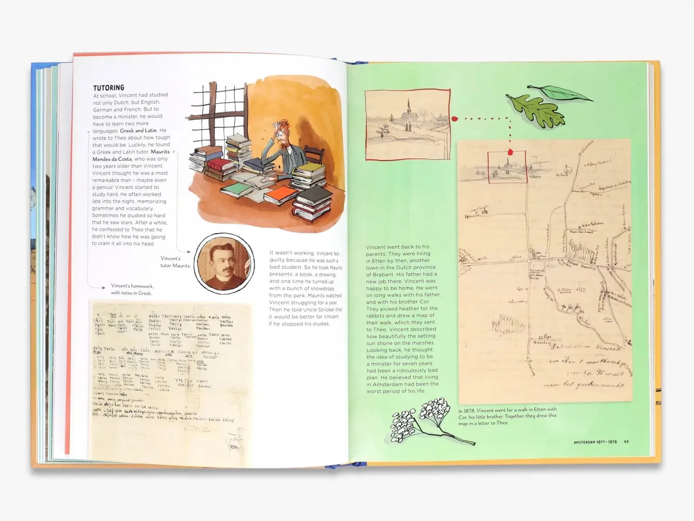 Thames & Hudson The Vincent van Gogh Atlas bog Junior Edition illustreret
