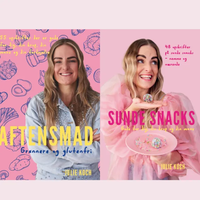 Julie Koch Sunde Snacks og Aftensmad bogpakke glutenfri