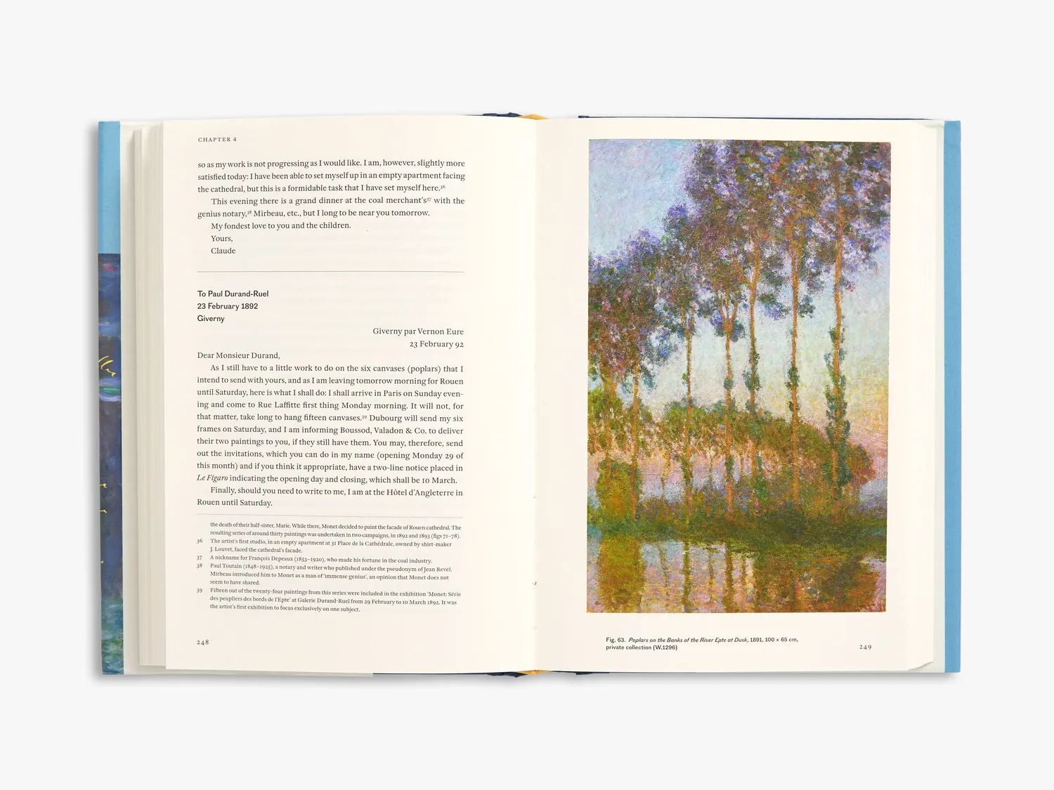 Thames & Hudson Claude Monet Life in Letters bog breve