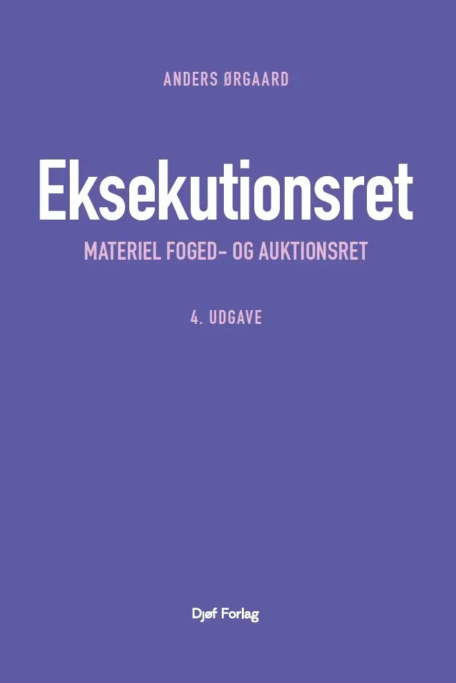 Nyt Juridisk Forlag Eksekutionsret papirbog Anders Ørgaard