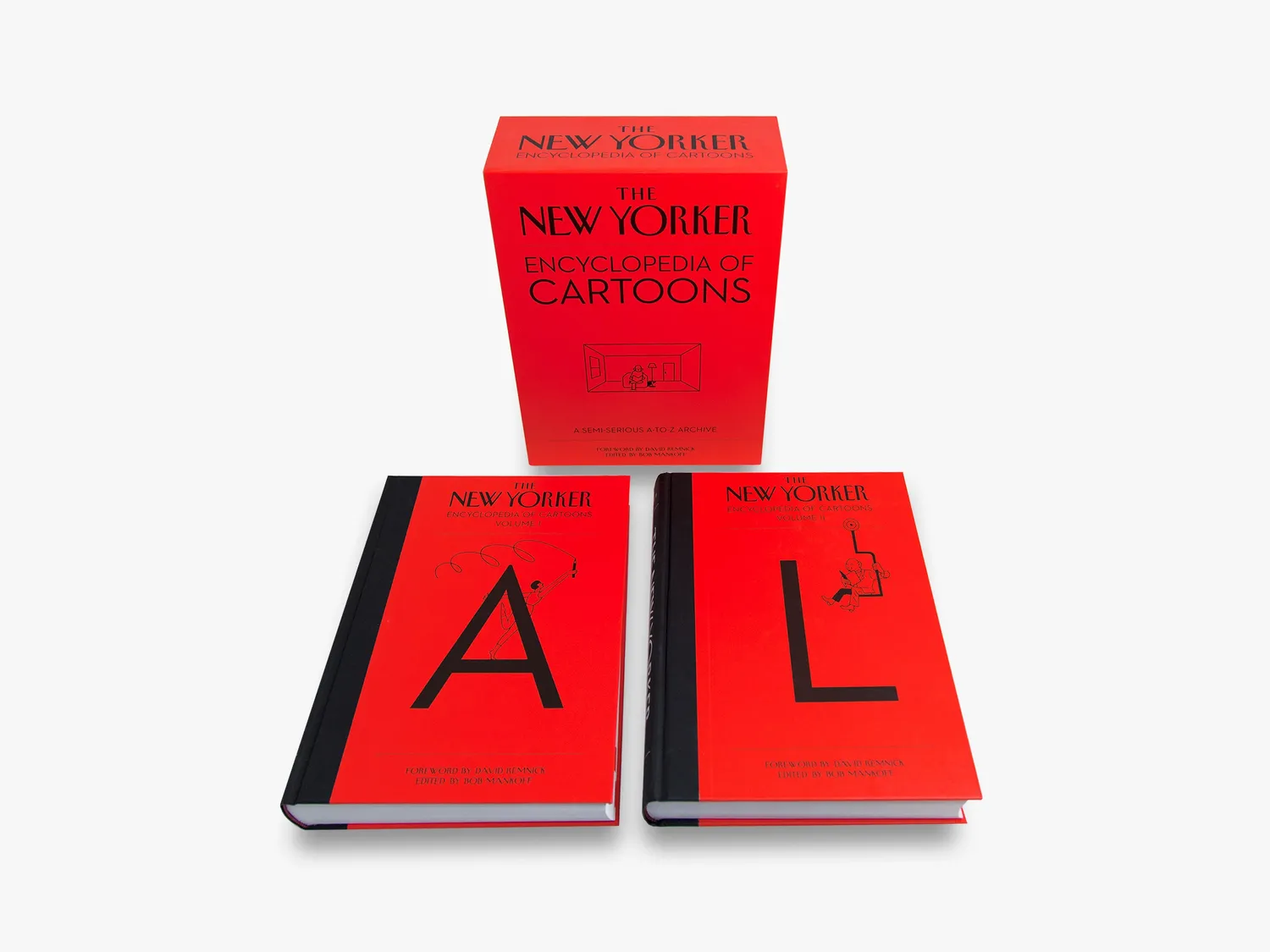 Thames & Hudson New Yorker Cartoons bog 2 bind kassette
