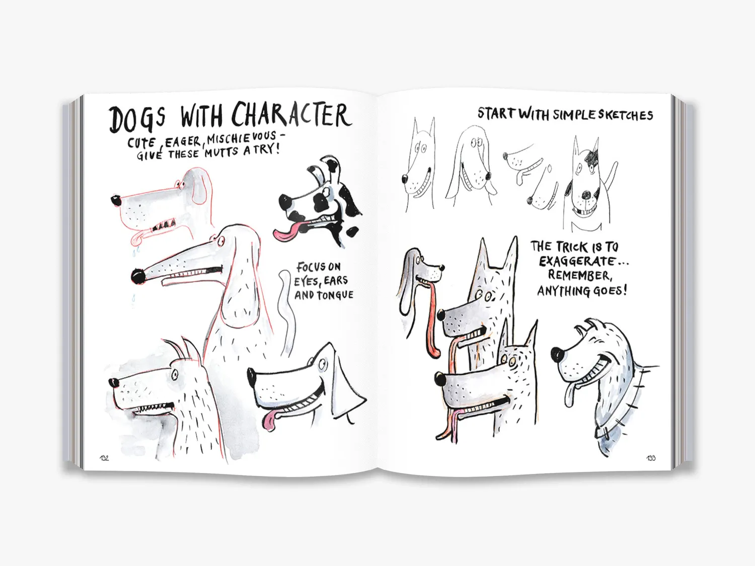 Thames & Hudson I Can Draw tegnebog med cartoons